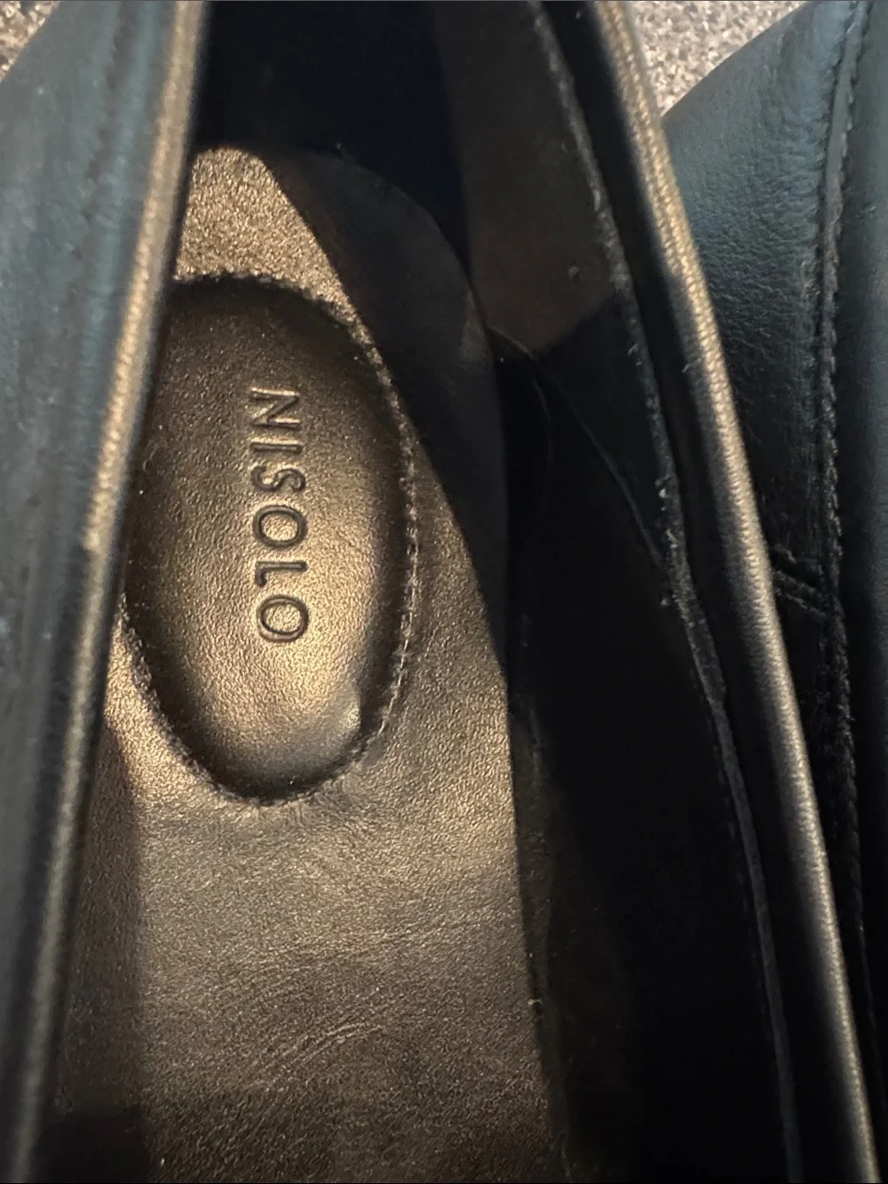 Nisolo Black Leather Lucy Loafers Shoes Size  7